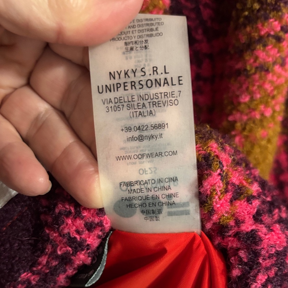 OOF Wear To Go Plaid Fleece Quarter Zip Pullover | Red Utility Pocket - Picture 3 of 7